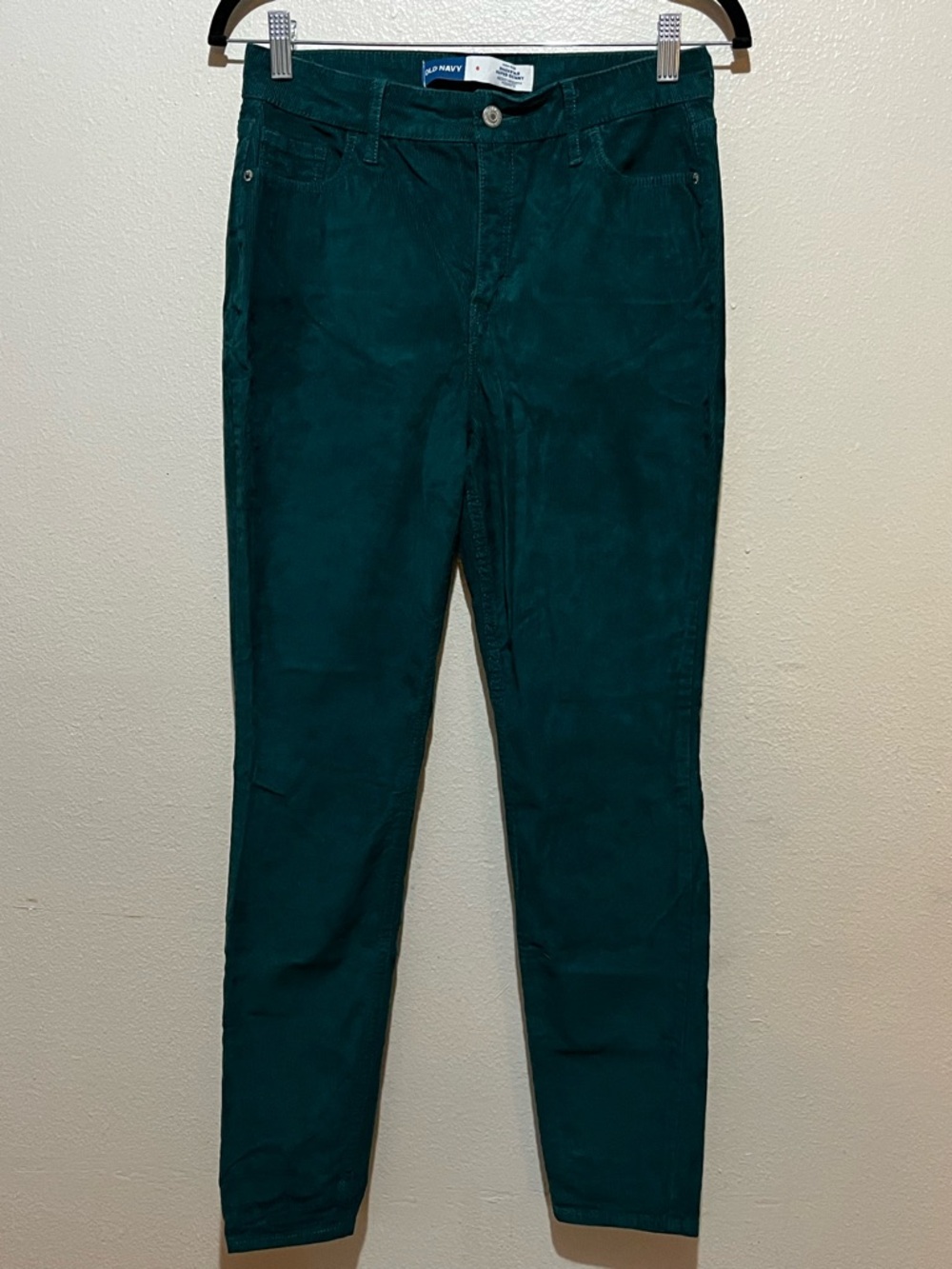 Old Navy Rockstar Super Skinny‎ Corduroy Pants Size 6 High Rise Green